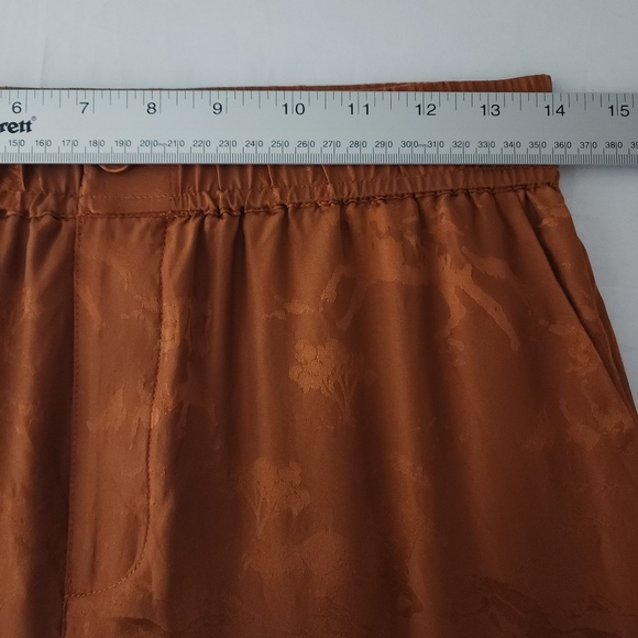 Ganni Brown Wide Leg Pants with Relaxed Fit and High Waist - Picture 10 of 10